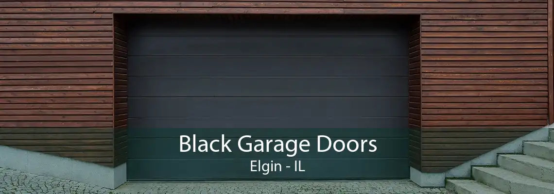 Black Garage Doors Elgin - IL