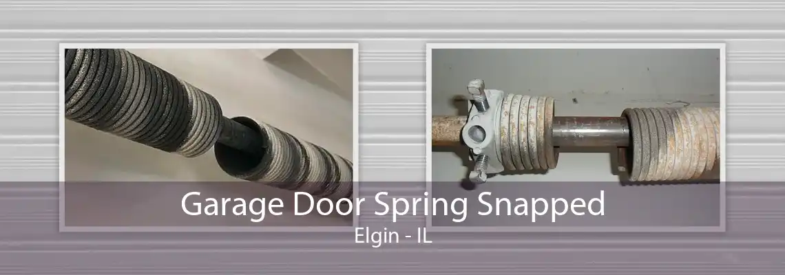 Garage Door Spring Snapped Elgin - IL